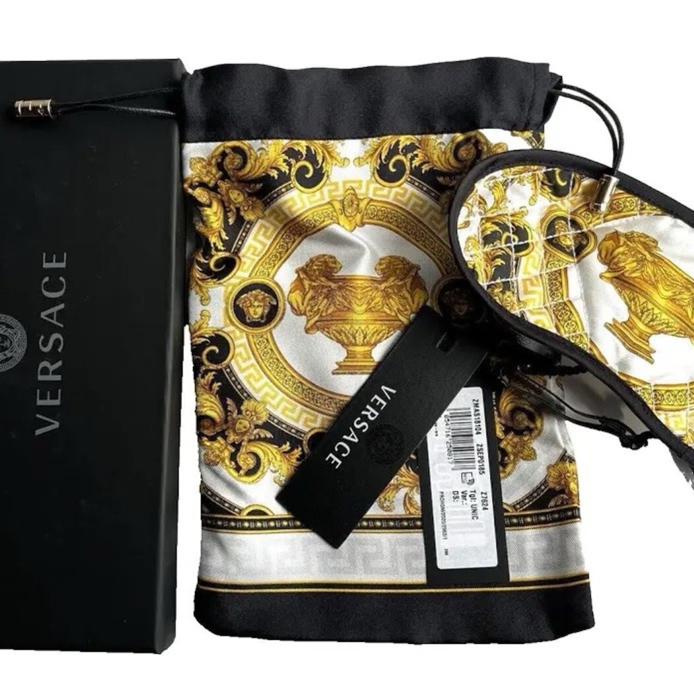 Limited Edition Silk Sleep Eye Mask NIB Authentic w/ Box & Case